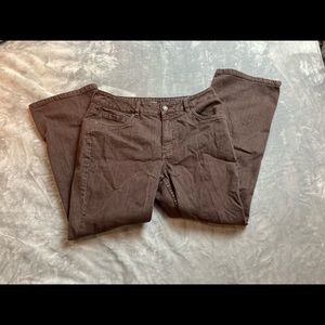 Womens Coldwater Creek Brown Bootcut Jeans Petite Size 12 P12